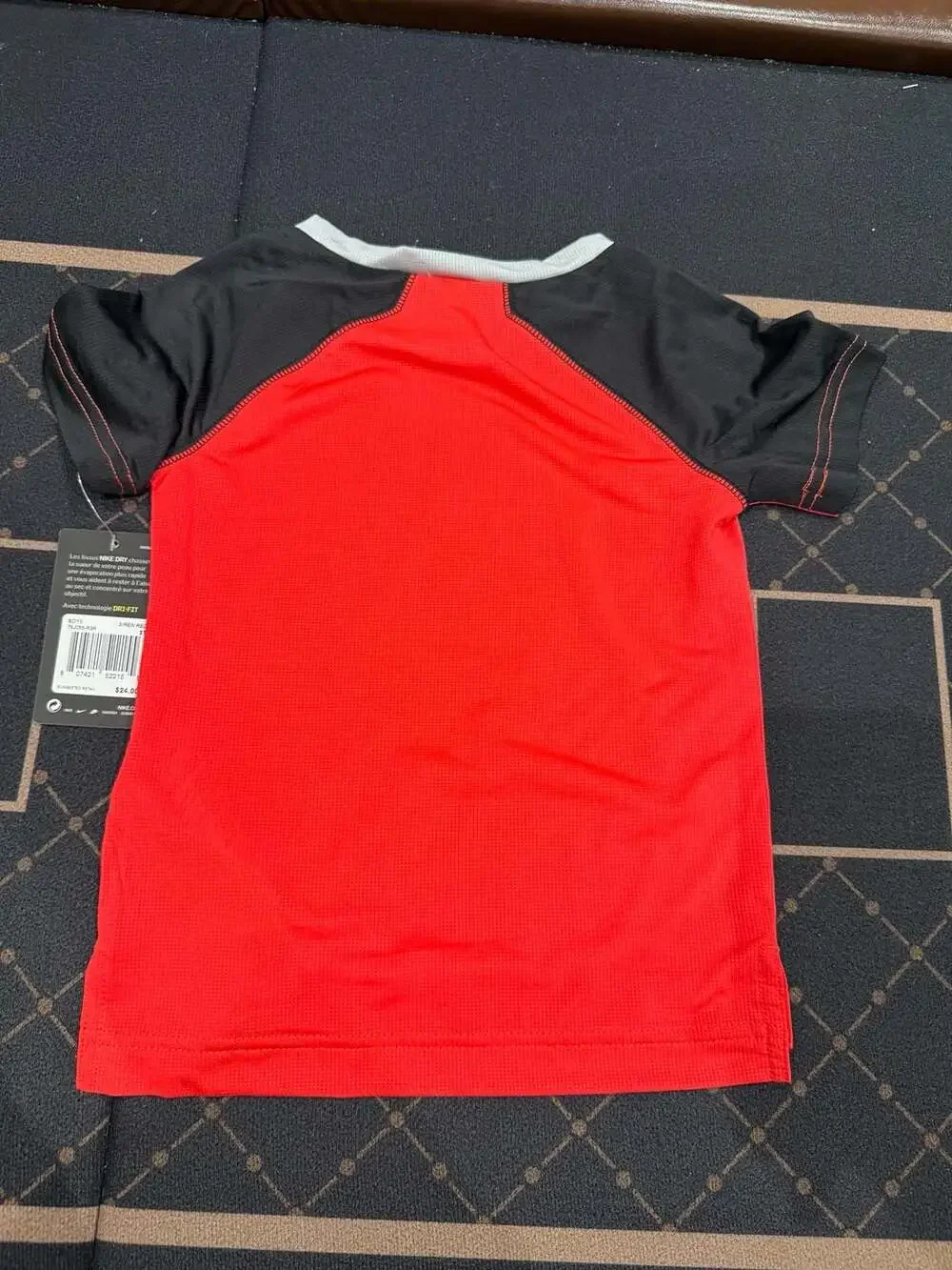 Nike Toddler Boys Dri-FIT Swoosh Graphic T-Shirt Siren Red Size 3T